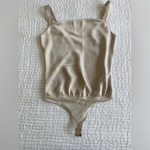 Gold Abercrombie and Fitch bodysuit